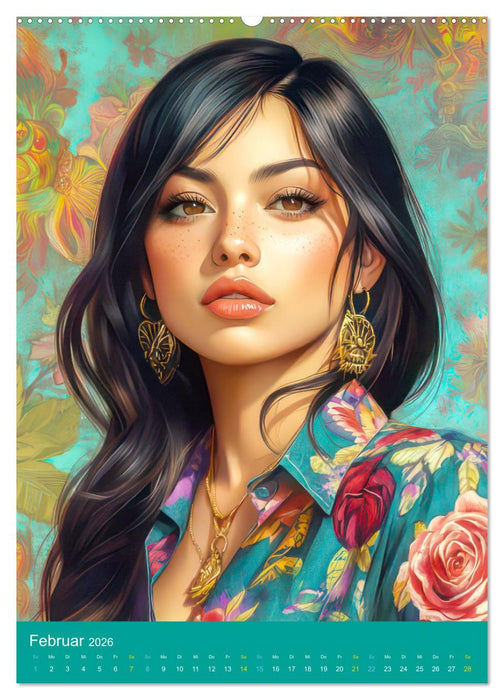 Erotische fantasievolle Schönheiten (CALVENDO Premium Wandkalender 2026)
