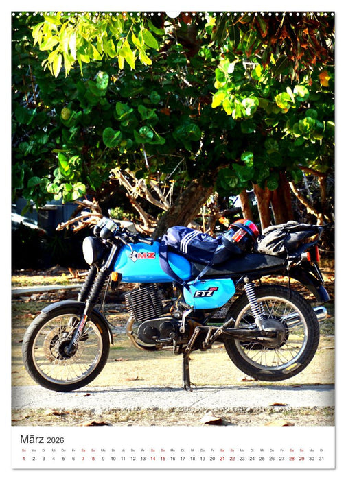 MZ Motorräder - Ein Stück DDR in Kuba (CALVENDO Premium Wandkalender 2026)