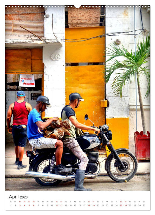 MZ Motorräder - Ein Stück DDR in Kuba (CALVENDO Premium Wandkalender 2026)