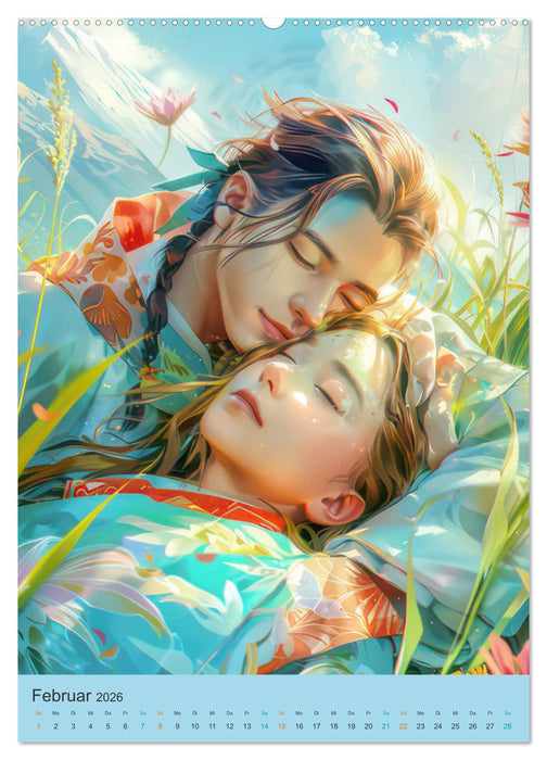 Animé asiatisch inspiriert (CALVENDO Premium Wandkalender 2026)