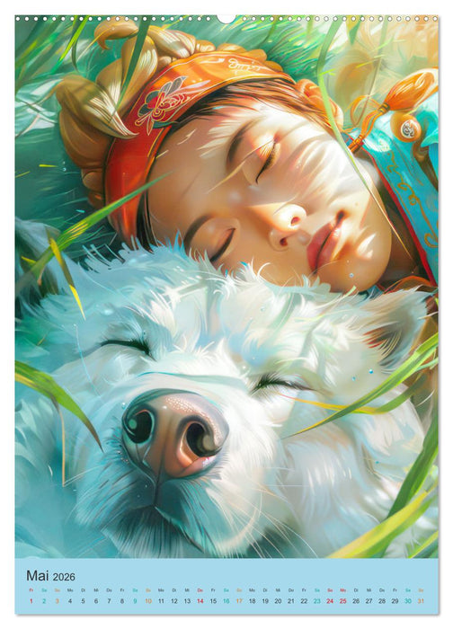 Animé asiatisch inspiriert (CALVENDO Premium Wandkalender 2026)