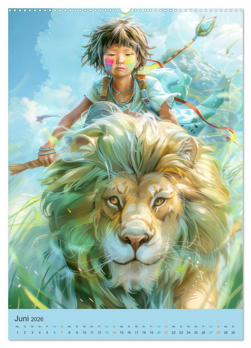 Animé asiatisch inspiriert (CALVENDO Premium Wandkalender 2026)