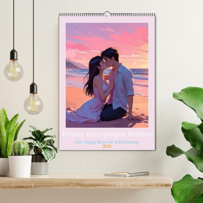 Träume eines jungen Herzens – Eine Manga-Reise zur Selbstfindung (CALVENDO Wandkalender 2026)