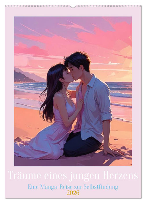 Träume eines jungen Herzens – Eine Manga-Reise zur Selbstfindung (CALVENDO Wandkalender 2026)