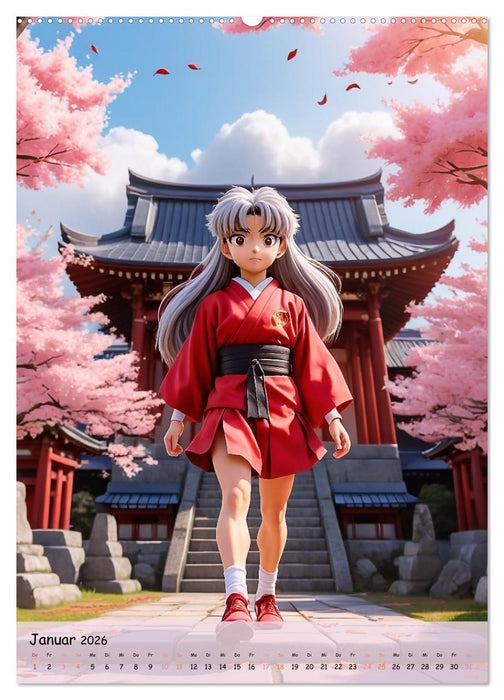 Träume eines jungen Herzens – Eine Manga-Reise zur Selbstfindung (CALVENDO Wandkalender 2026)