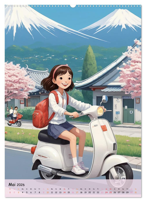 Träume eines jungen Herzens – Eine Manga-Reise zur Selbstfindung (CALVENDO Wandkalender 2026)