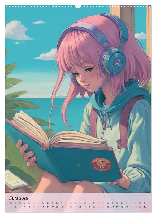 Träume eines jungen Herzens – Eine Manga-Reise zur Selbstfindung (CALVENDO Wandkalender 2026)