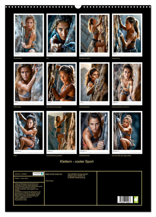 Klettern - cooler Sport (CALVENDO Wandkalender 2026)