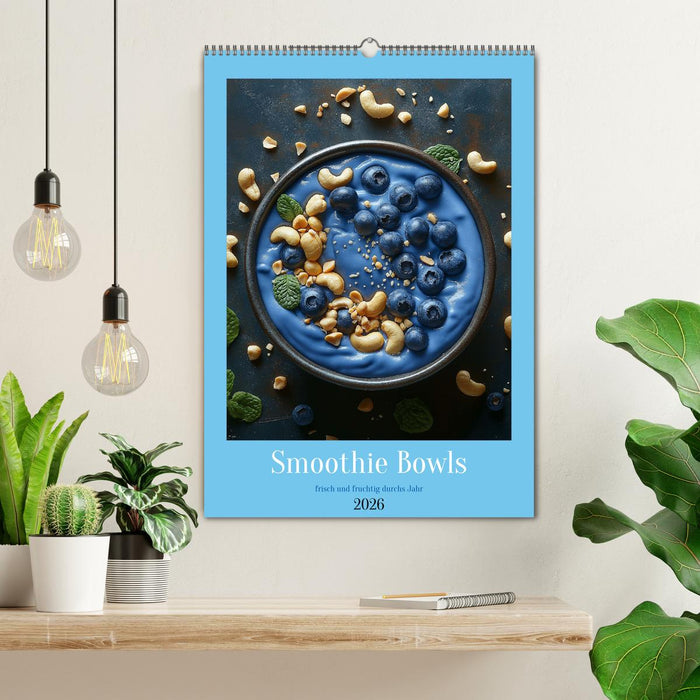 Smoothie Bowls - frisch und fruchtig durchs Jahr (CALVENDO Wandkalender 2026)