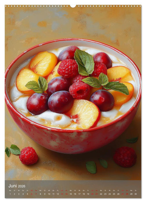 Smoothie Bowls - frisch und fruchtig durchs Jahr (CALVENDO Wandkalender 2026)
