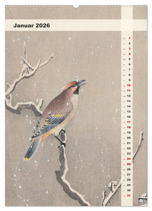Ohara Koson - Gefiederte Schönheiten (CALVENDO Premium Wandkalender 2026)