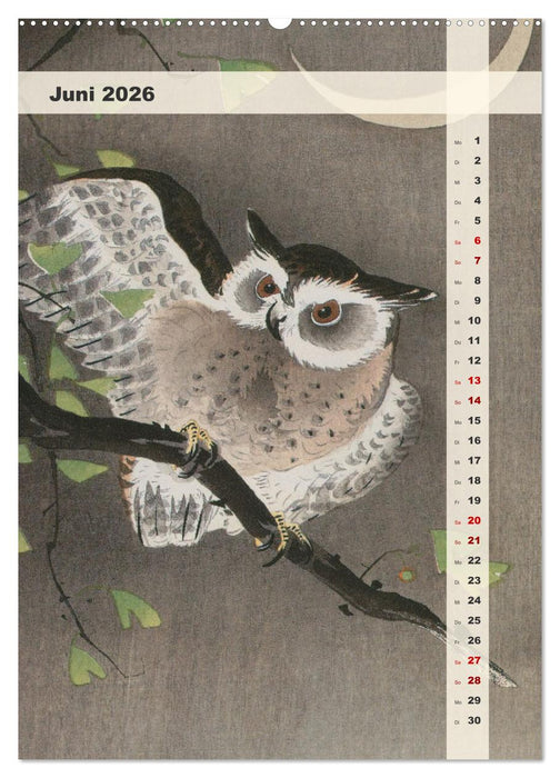 Ohara Koson - Gefiederte Schönheiten (CALVENDO Premium Wandkalender 2026)