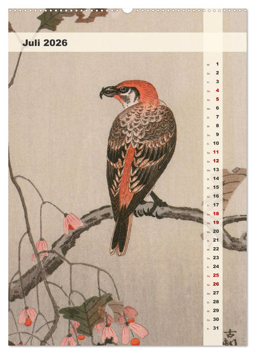 Ohara Koson - Gefiederte Schönheiten (CALVENDO Premium Wandkalender 2026)