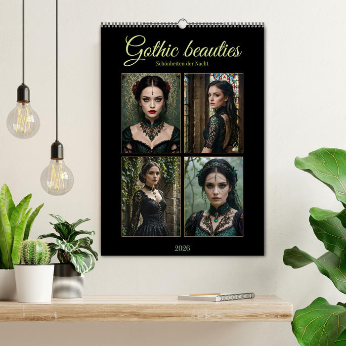 Gothic beauties - Schönheiten der Nacht (CALVENDO Wandkalender 2026)