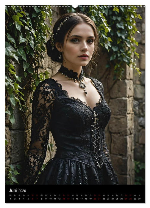 Gothic beauties - Schönheiten der Nacht (CALVENDO Wandkalender 2026)
