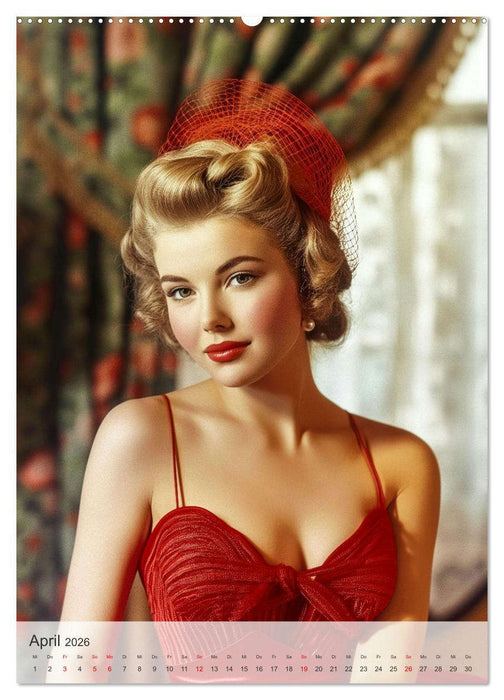 Retro PinUp Girls (CALVENDO Wandkalender 2026)