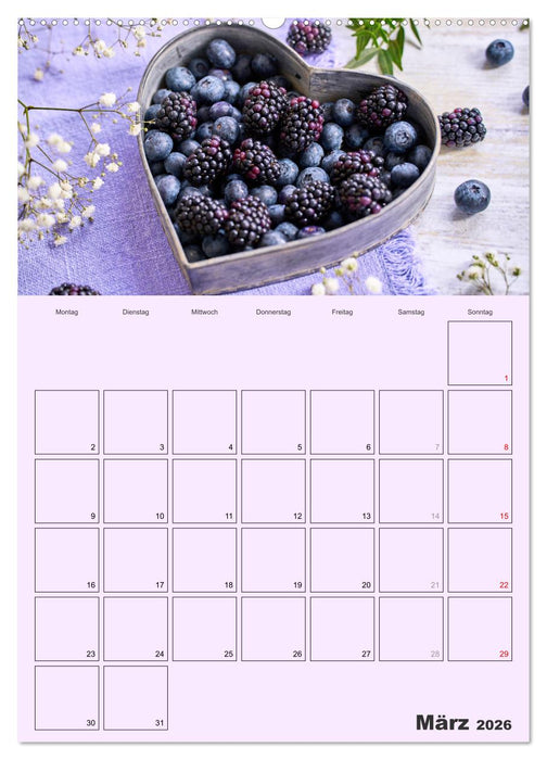 Obst Kalender - GESUND DURCH DAS JAHR (CALVENDO Premium Wandkalender 2026)