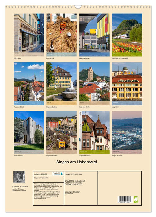 Singen am Hohentwiel (CALVENDO Wandkalender 2026)