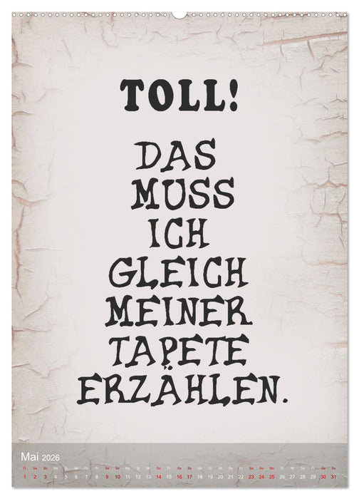 Ziemlich schlecht gelaunt (CALVENDO Premium Wandkalender 2026)