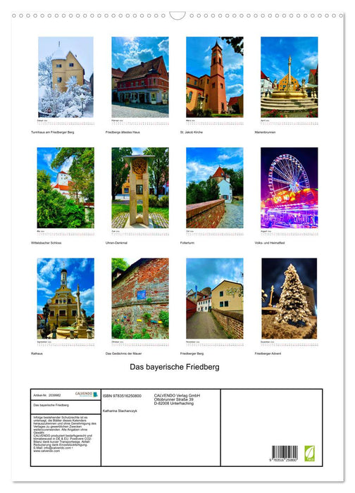 Das bayerische Friedberg (CALVENDO Wandkalender 2026)