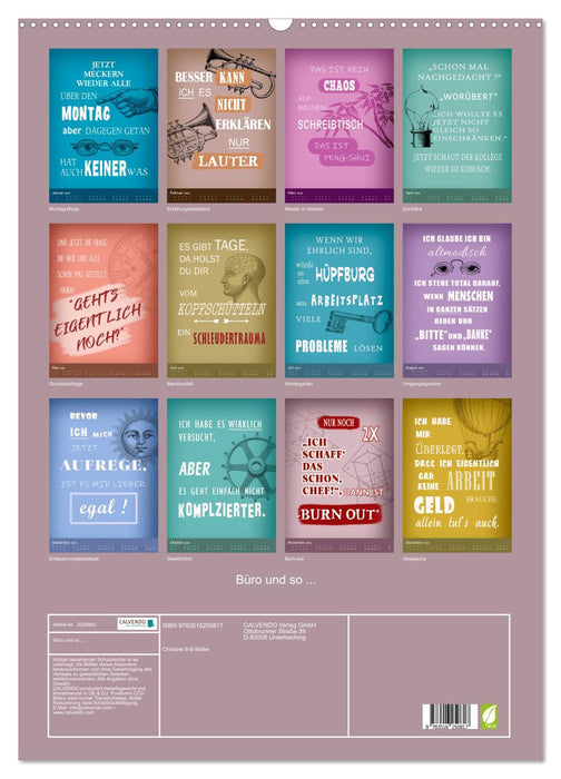 Büro und so ... (CALVENDO Wandkalender 2026)