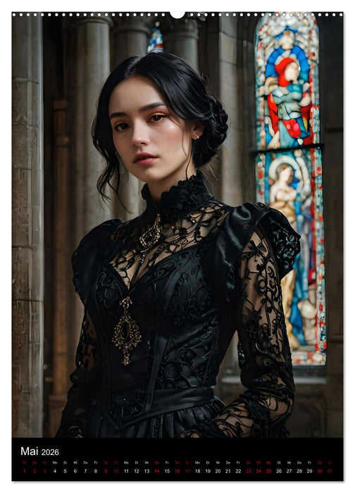 Gothic beauties - Schönheiten der Nacht (CALVENDO Premium Wandkalender 2026)