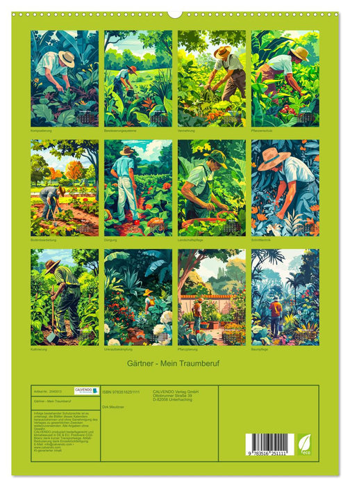 Gärtner - Mein Traumberuf (CALVENDO Premium Wandkalender 2026)