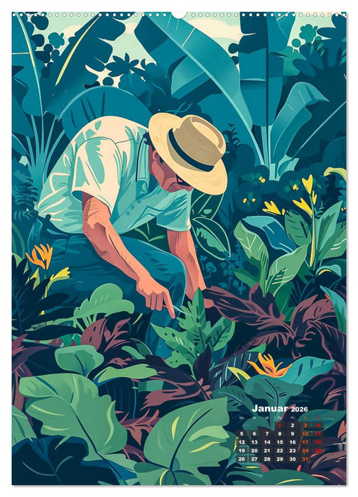 Gärtner - Mein Traumberuf (CALVENDO Premium Wandkalender 2026)