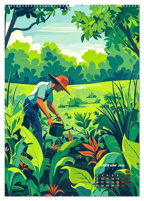 Gärtner - Mein Traumberuf (CALVENDO Premium Wandkalender 2026)