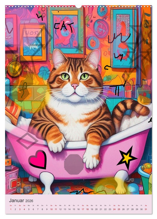 Meine Katze ist der Chef (CALVENDO Wandkalender 2026)