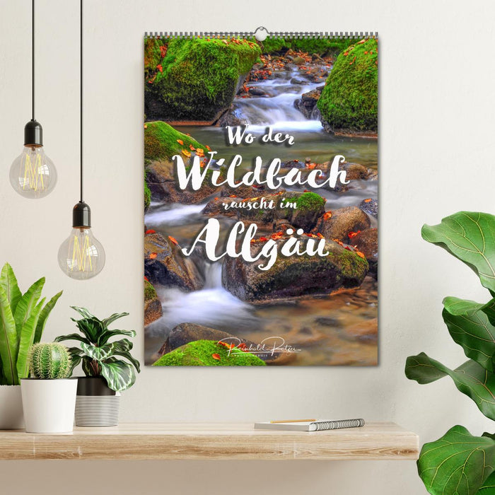 Wo der Wildbach rauscht im Allgäu (CALVENDO Wandkalender 2026)