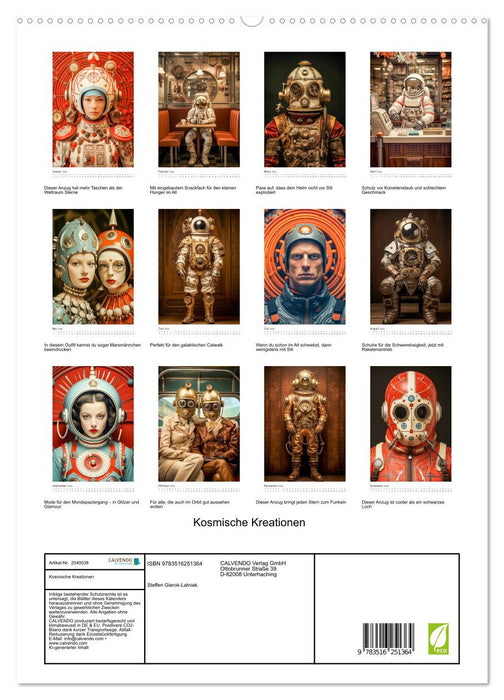Kosmische Kreationen (CALVENDO Premium Wandkalender 2026)
