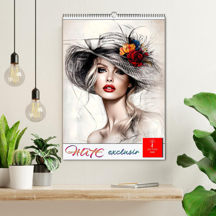 Hüte exclusiv (CALVENDO Wandkalender 2026)