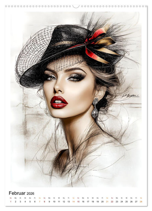 Hüte exclusiv (CALVENDO Wandkalender 2026)