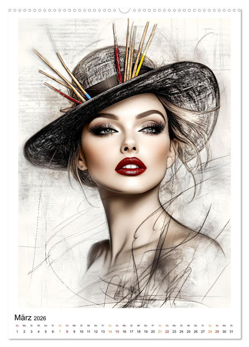 Hüte exclusiv (CALVENDO Wandkalender 2026)