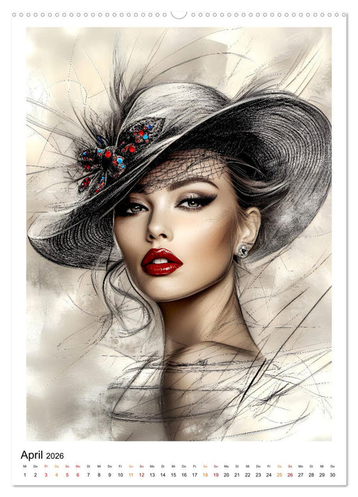 Hüte exclusiv (CALVENDO Wandkalender 2026)