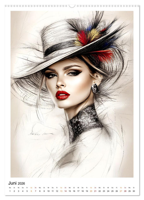 Hüte exclusiv (CALVENDO Wandkalender 2026)