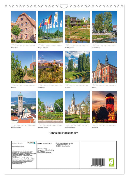 Rennstadt Hockenheim (CALVENDO Wandkalender 2026)