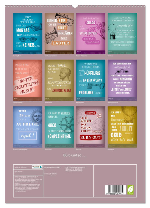 Büro und so ... (CALVENDO Premium Wandkalender 2026)