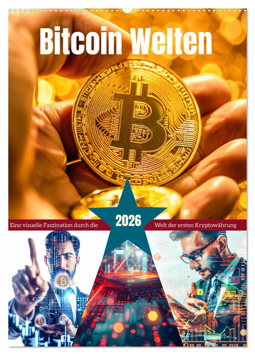Bitcoin Welten (CALVENDO Wandkalender 2026)