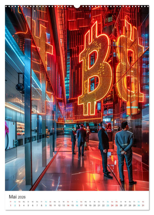 Bitcoin Welten (CALVENDO Wandkalender 2026)