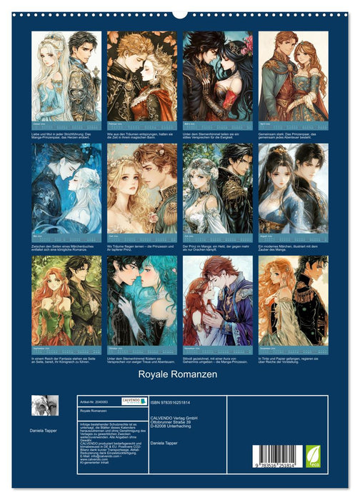 Royale Romanzen (CALVENDO Premium Wandkalender 2026)