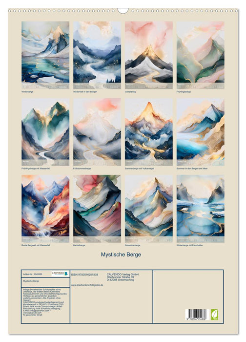 Mystische Berge (CALVENDO Wandkalender 2026)