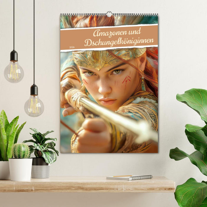 Amazonen und Dschungelköniginnen (CALVENDO Wandkalender 2026)