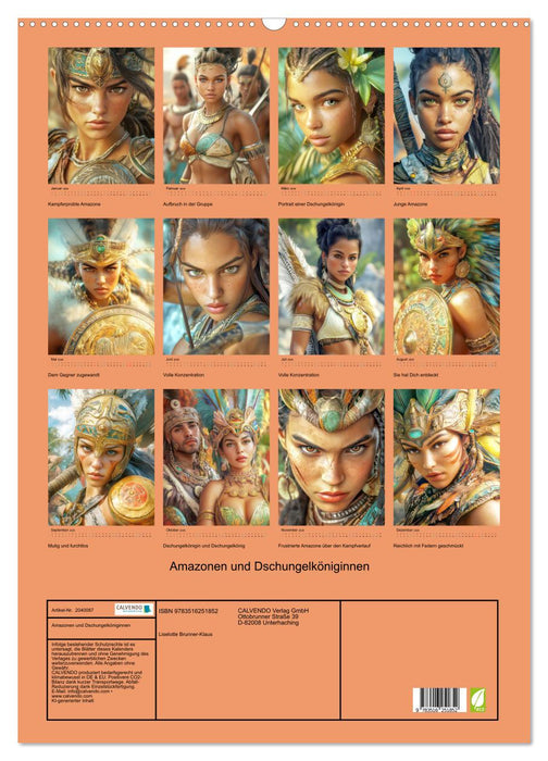 Amazonen und Dschungelköniginnen (CALVENDO Wandkalender 2026)