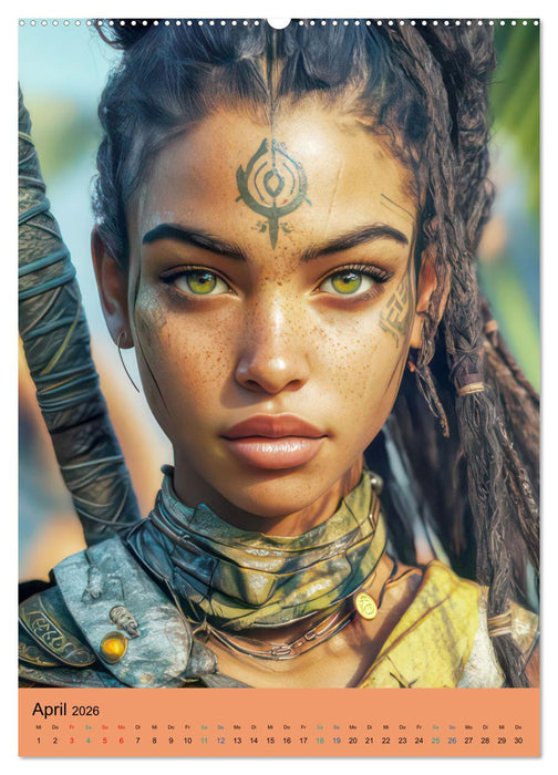 Amazonen und Dschungelköniginnen (CALVENDO Wandkalender 2026)