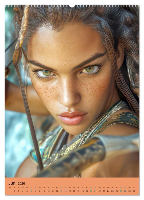 Amazonen und Dschungelköniginnen (CALVENDO Wandkalender 2026)