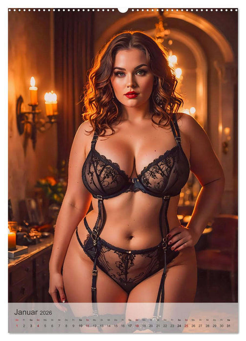 Verführerische Momente - Klassische Kurven (CALVENDO Premium Wandkalender 2026)