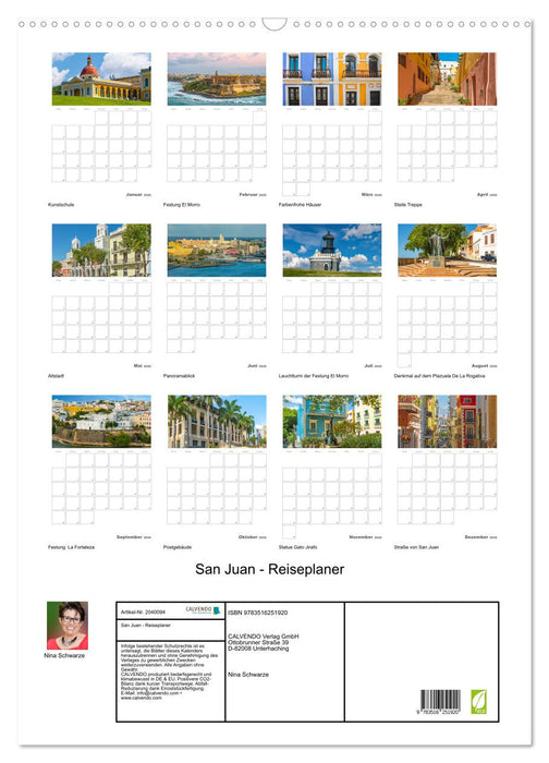 San Juan - Reiseplaner (CALVENDO Wandkalender 2026)