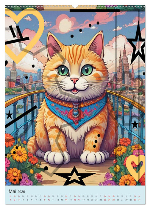 Coole Tiere der Pop Art (CALVENDO Premium Wandkalender 2026)